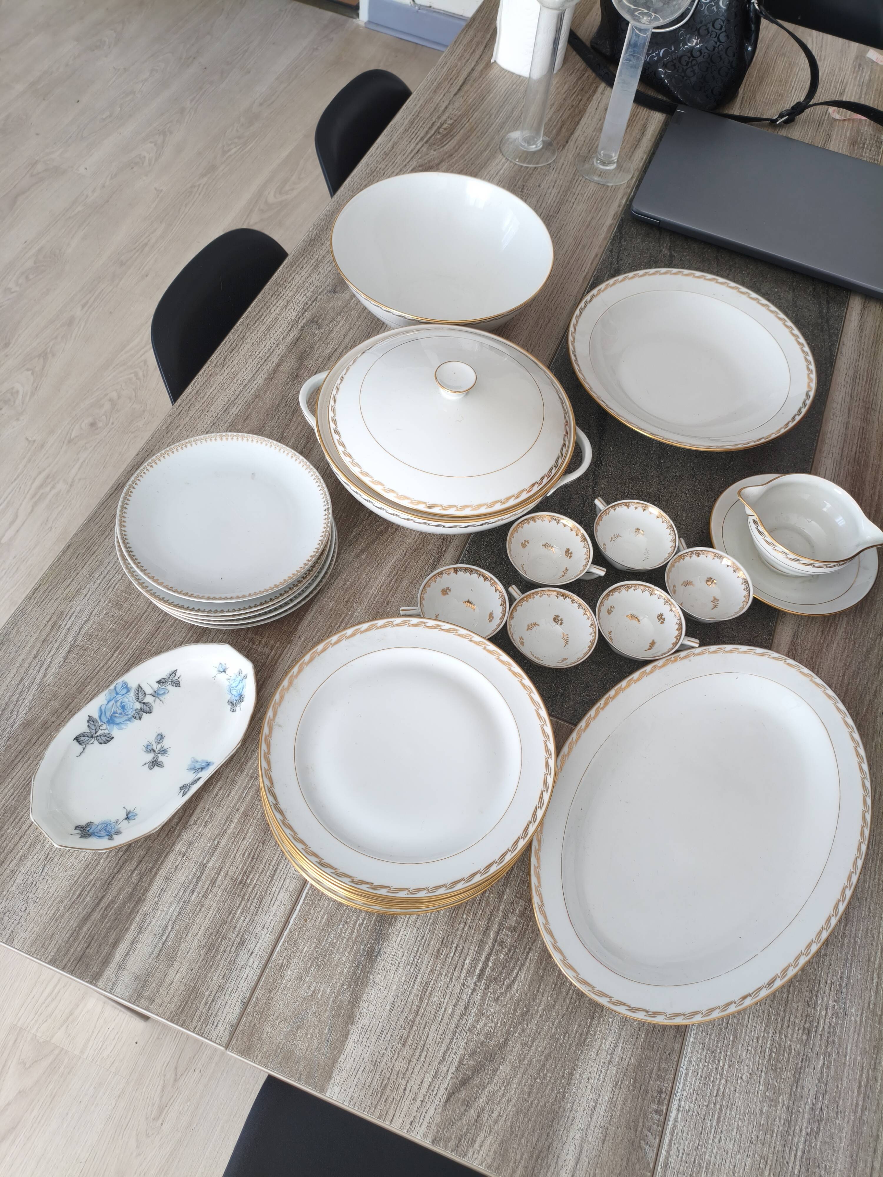 Limoges porcelain dinnerware set