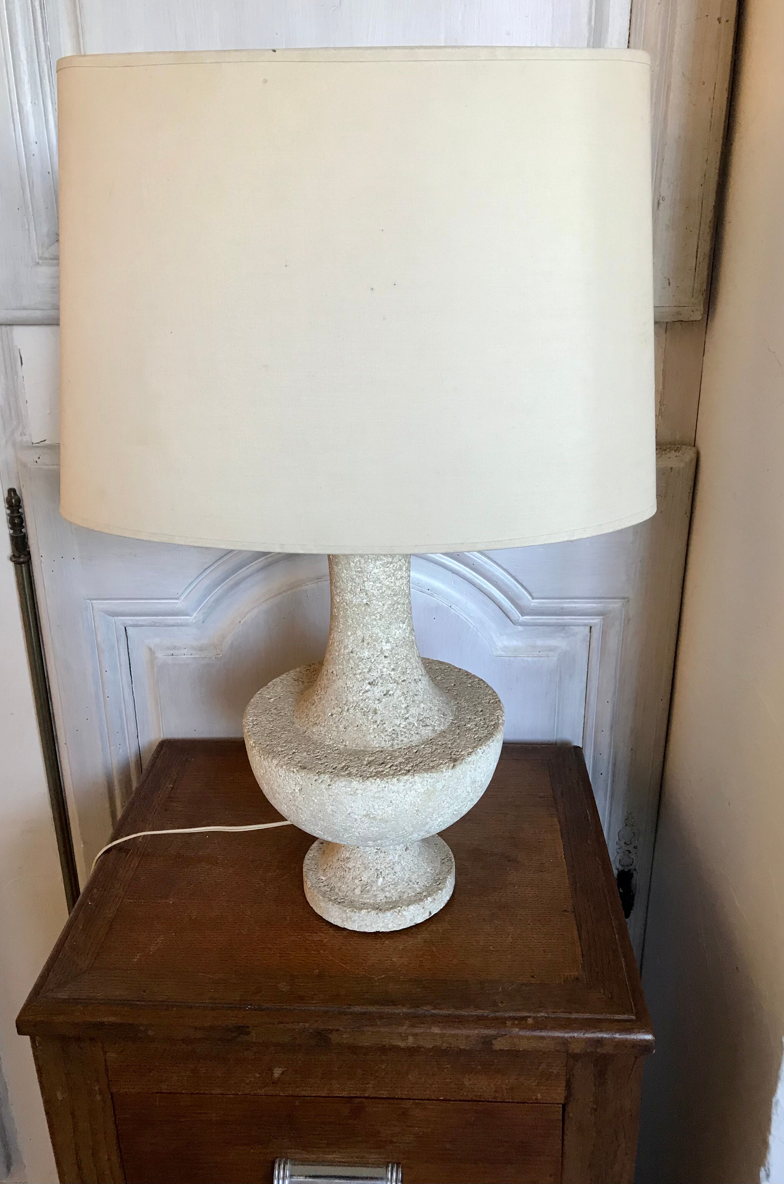 Vintage stone lamp