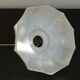 Hanging blown glass opaline glass of 1920s orange milk