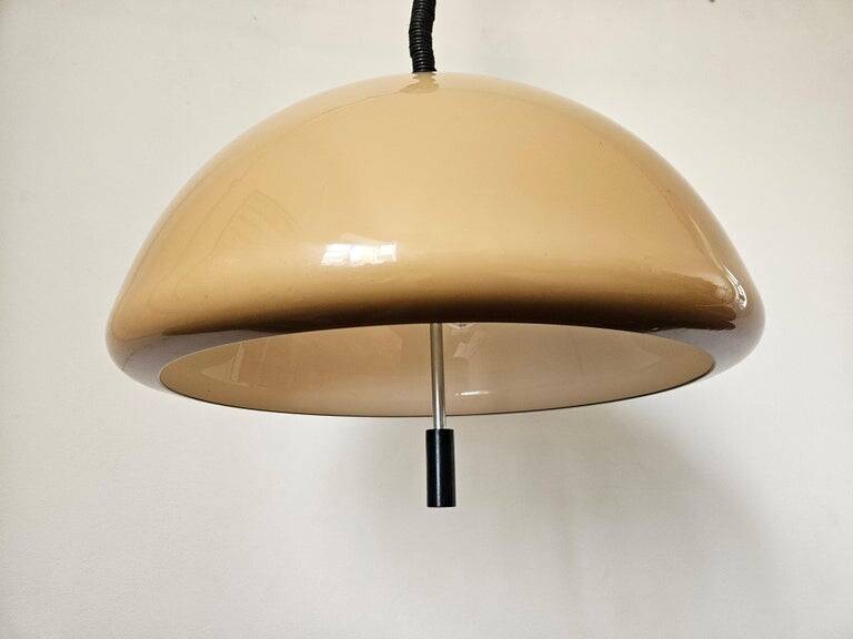 Midcentury Rare Pendant Guzzini, Luigi Massoni, Italy, 1970s