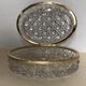Gold-rimmed crystal box