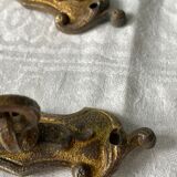Paire de porte-embrasses en bronze doré Napoléon III