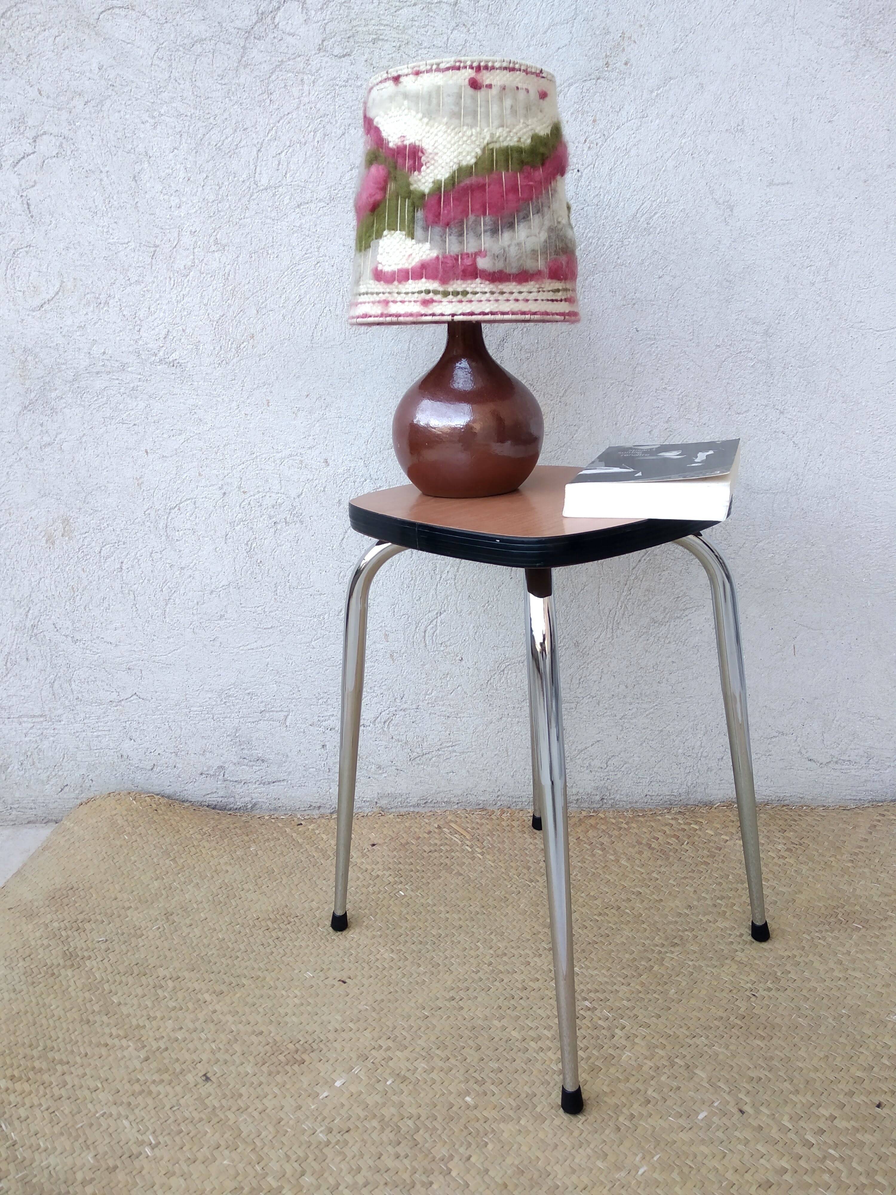 Formica wood effect stool