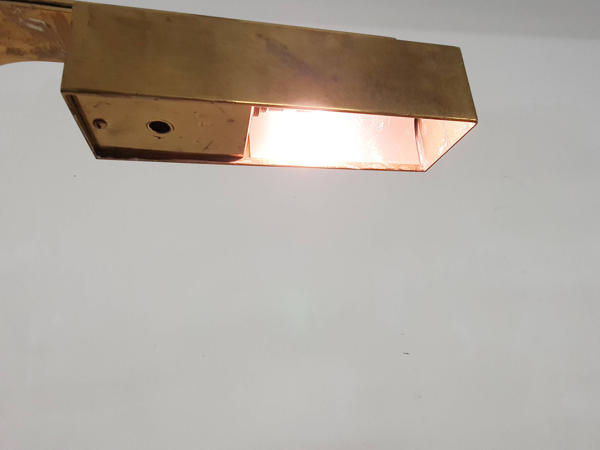 Heavy brass design floor lamp by Cassella, USA 1980's