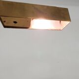 Lampadaire design en laiton lourd par Cassella, U.S.A. 1980's