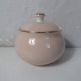 Sucier Villeroy & Boch pink and gold signed Lucien Engel