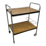 Désserte bar à roulettes vintage formica