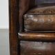 Fauteuil club en cuir de mouton