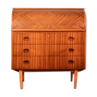 Mid-century Danish style vintage Swedish teak desk drinks cabinet by Egon Ostergaard