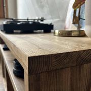 Meuble Vinyle en bois massif, rangement pour disques vinyles