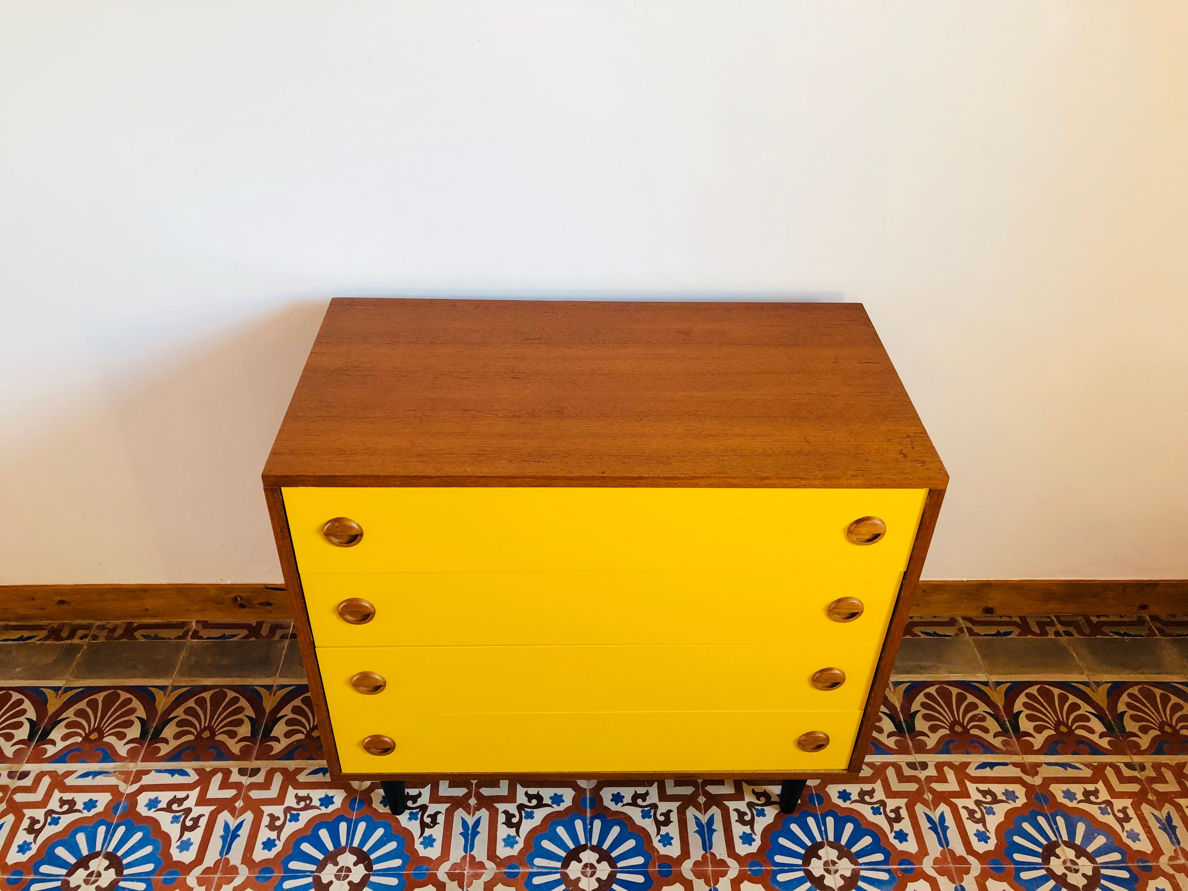 Mustard yellow dresser