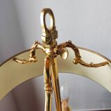 Lampe bouillotte 3 feux en bronze Maison Collange