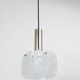 J.T. Kalmar 2x Suspension with frosted glass panels, Austria, 1960s