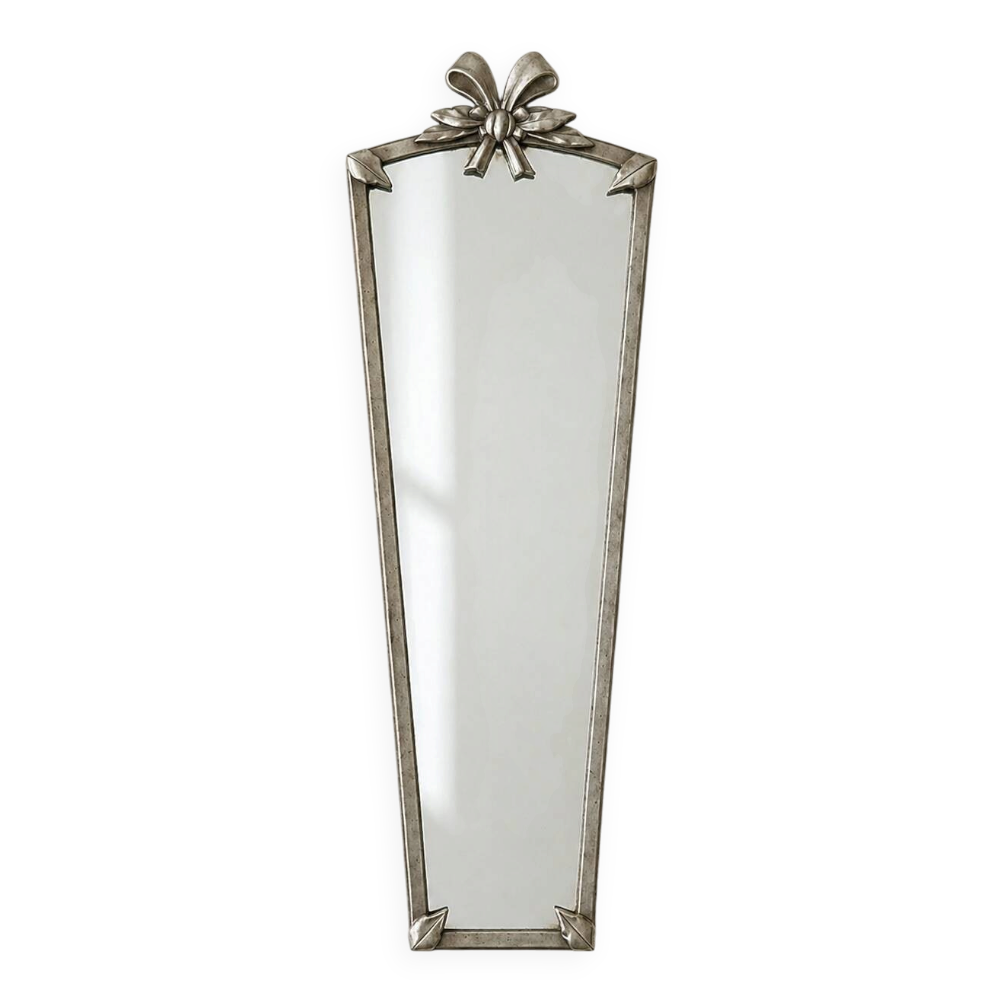 Table or wall mirror in pewter by Svenskt Tenn, Swedish Grace style 1920s-1