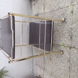 Brass rolling dessert table
