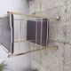Rolling serving table in brass