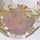 Italian Murano Glass Sputnik Chandelier in Pastel Colors and Polished Brass