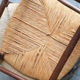 2 chairs rustic straw