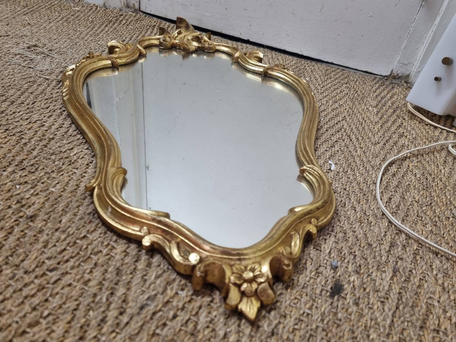 Gold baroque mirror 69x42cm