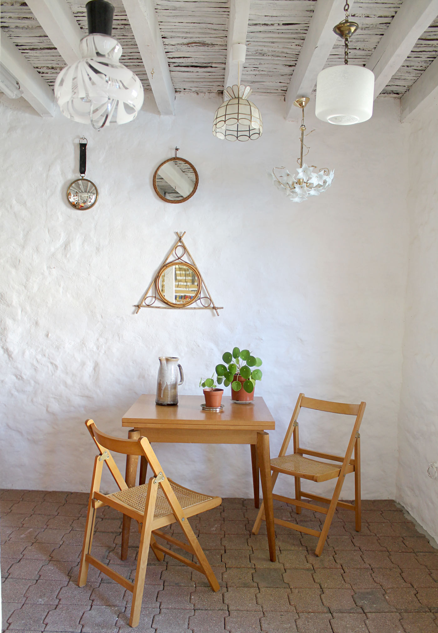 Pair of vintage folding chairs