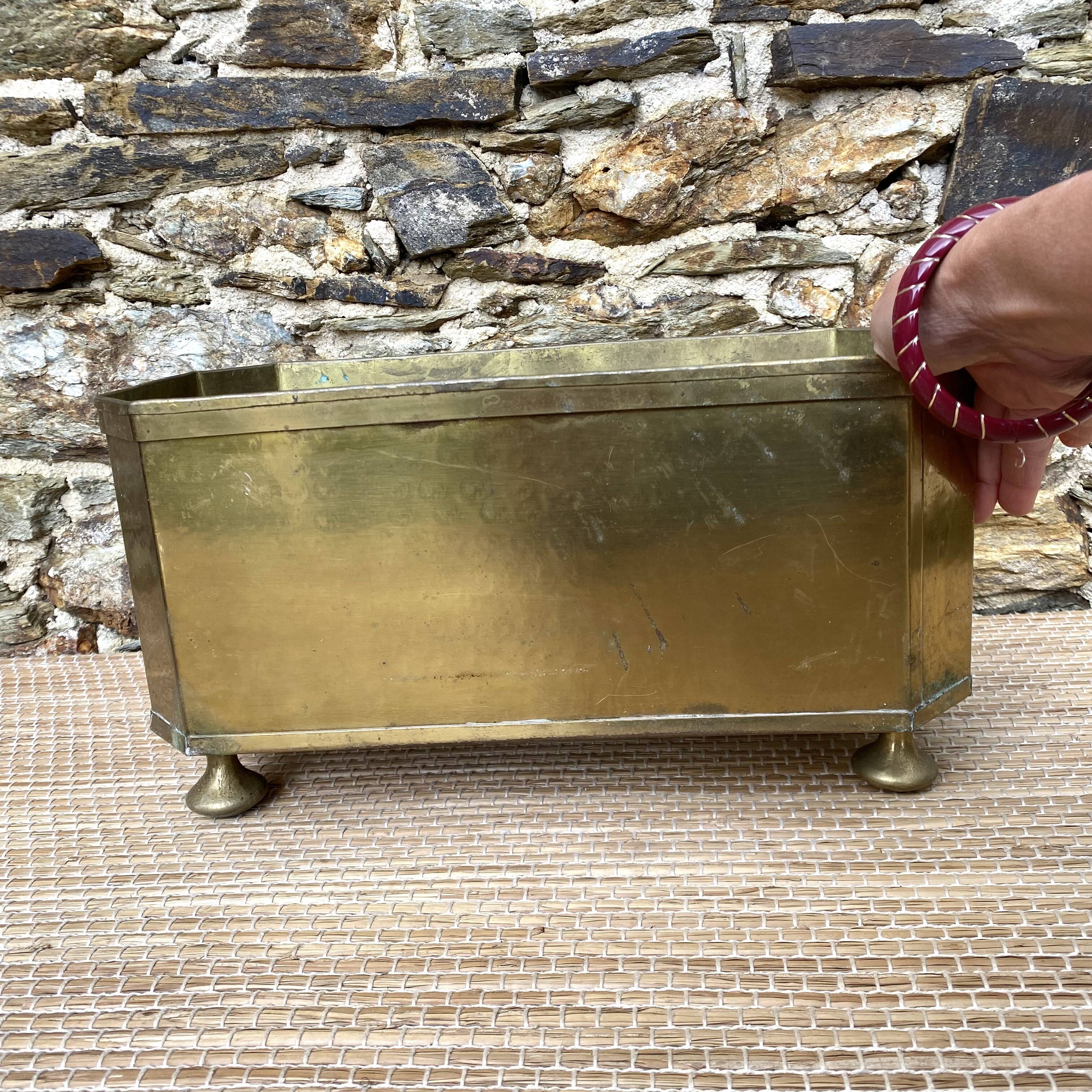 Brass planter, Italy 1970