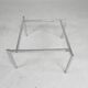 Coffee table with Carrara marble top 60 x 60 cm, 1970