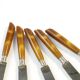 Set of knives, mid-century modern, brown bakelite, Sweden, 1950s