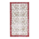 1970s Turkish Oushak Handmade Wool Cotton Beige Area Rug 127x235