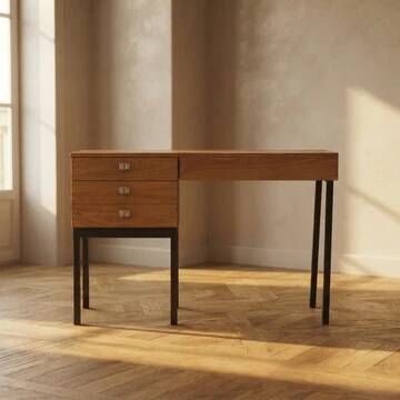 Ladies' dressing table by UP Závody, mid-century vanity table with storage