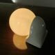Pair of streamline opaline wall lights from the 80s
