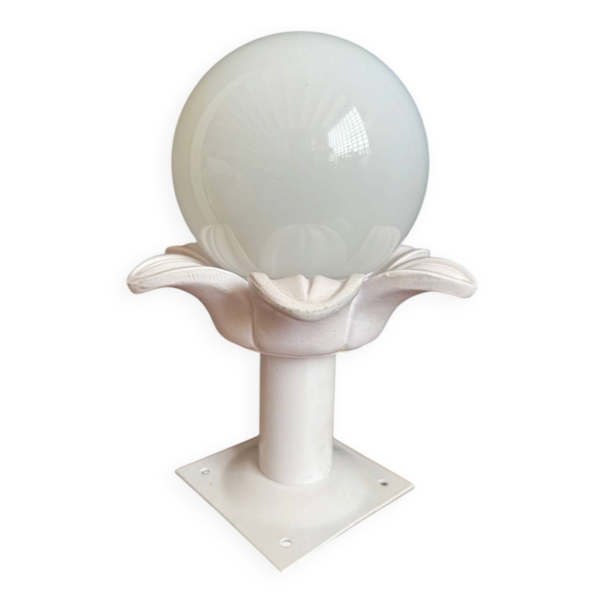 Opaline palm tree ceiling light from the 1980s.