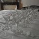 12 glasses Crystal cut sweet wine says glasses to "Monbazillac"