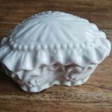 White porcelain heart-shaped box
