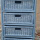 Meuble de 4 tiroirs en bambou et rotin