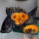 Lamp night light fish ceramic 1960