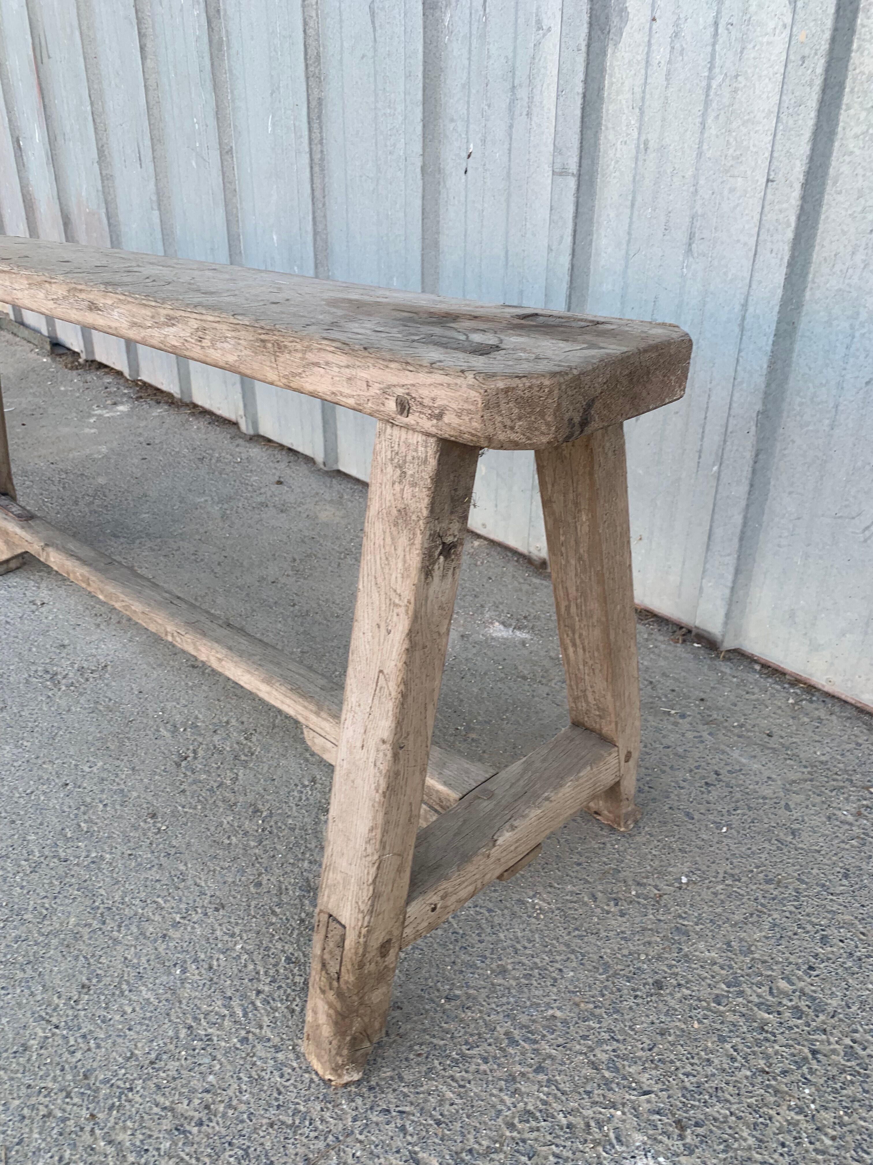 Antique wooden bench
