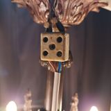 Lustre Louis XVI en bronze et laiton