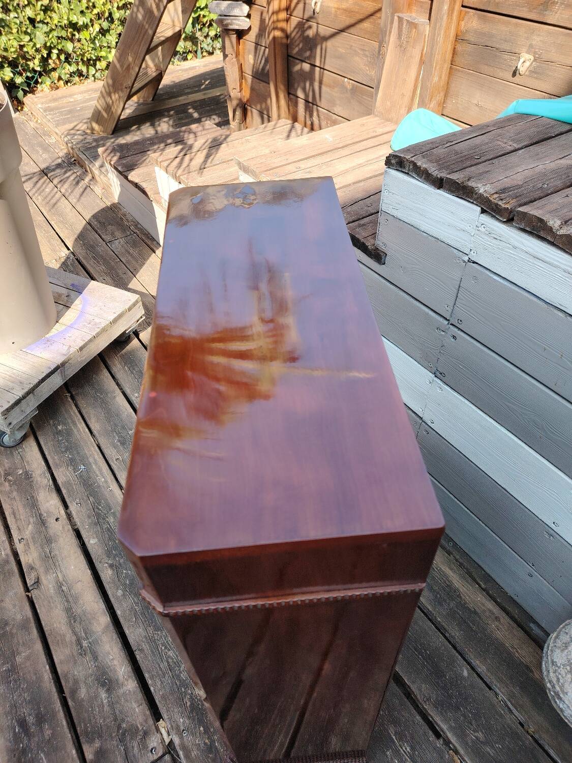 Petite vitrine acajou 19em