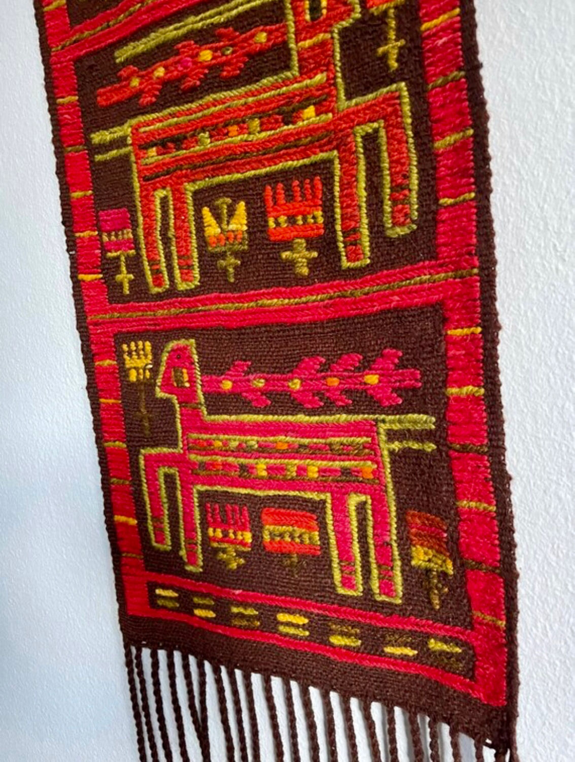 Swedish mcm flat weave rug, rölakan
