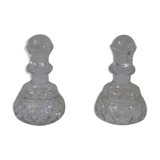 Lot of two glass decanters