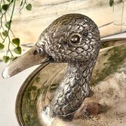 Duck Serving Platter – Vintage French EPNS Silver Plated Game Dish
