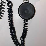 Old Ericsson wall telephone in black bakelite