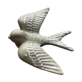 Hirondelle céramique beige grand modèle