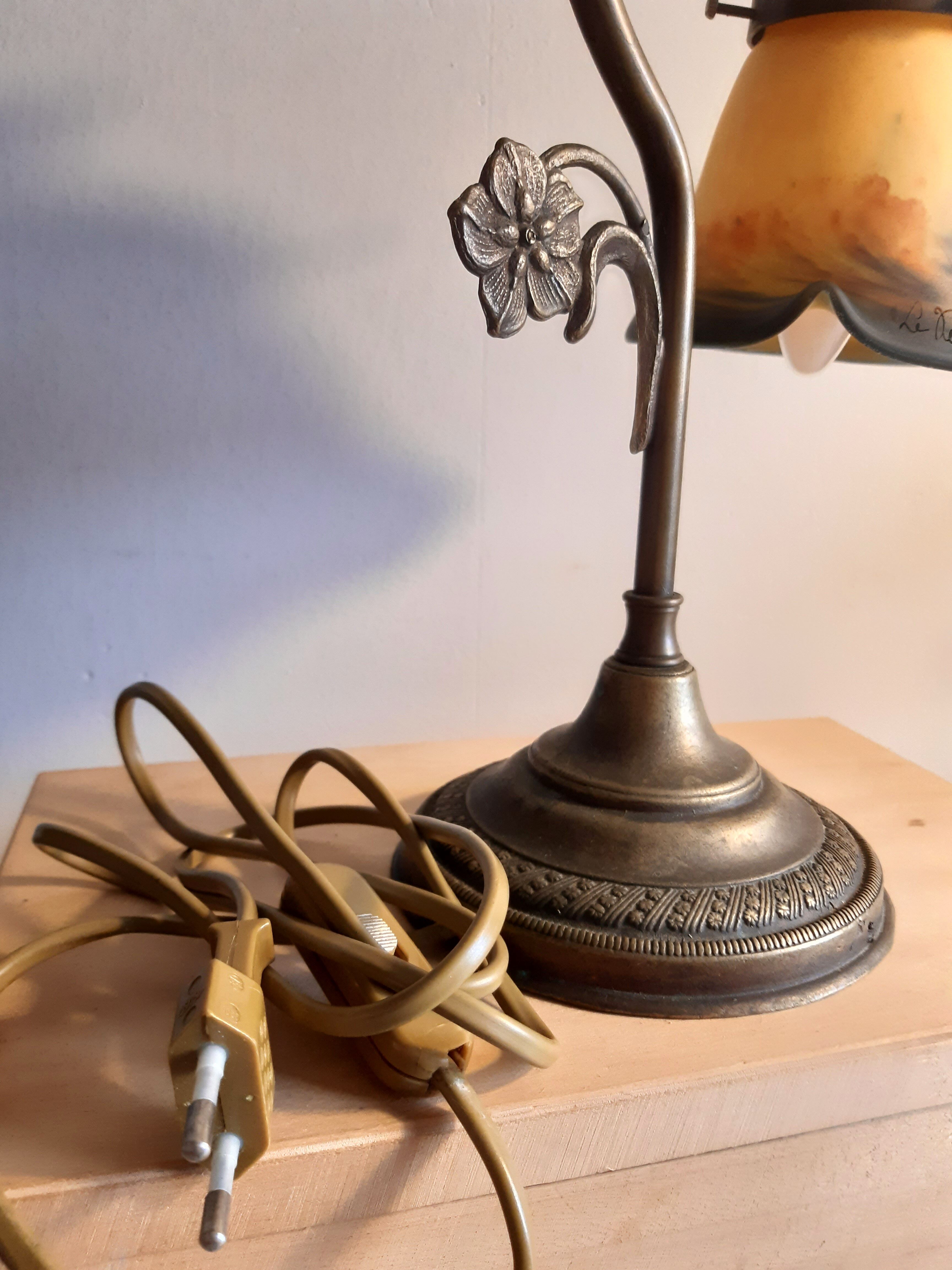 Lampe art déco Charles Schneider signée 