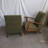 Pair of vintage armchairs 50s