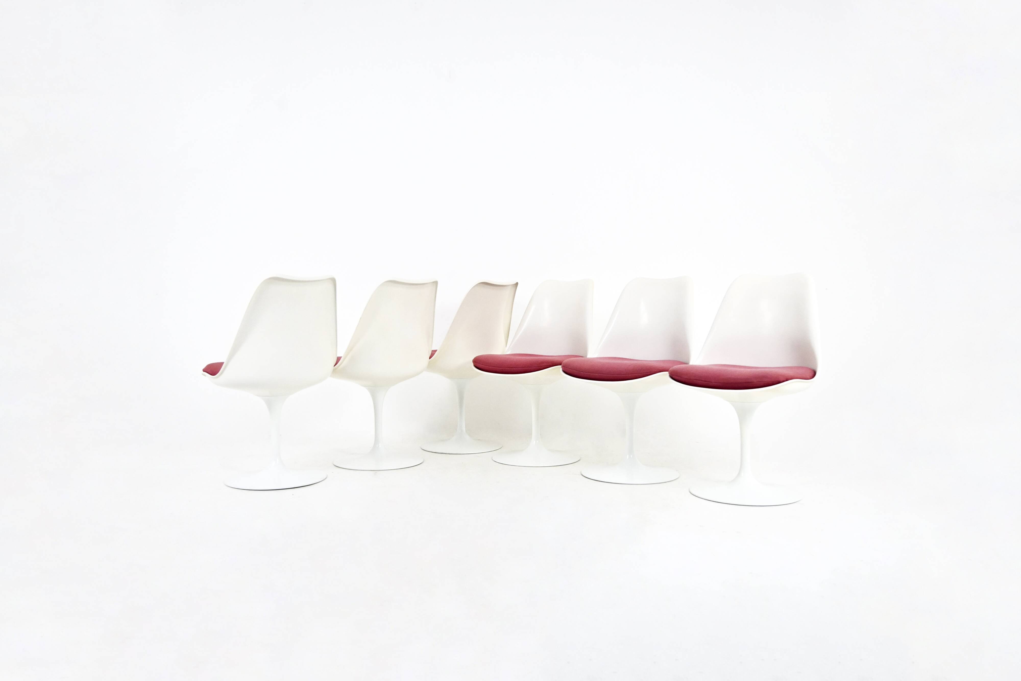 Set of 6 Tulip Chairs By Eero Saarinen For Knoll International, 1970