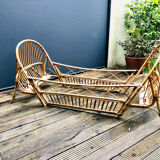 Rattan bed