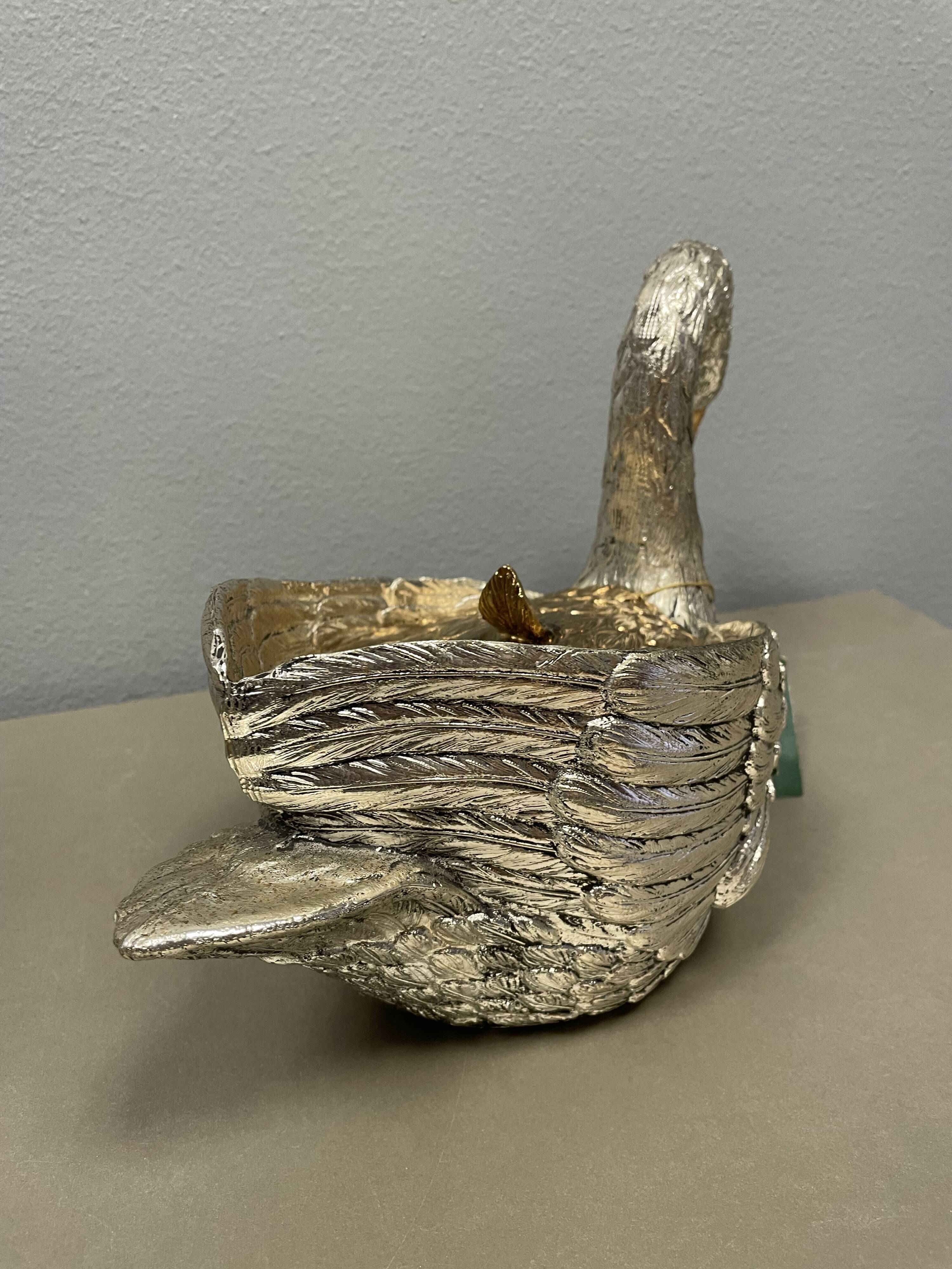 Ice bucket, swan, Mauro Manetti
