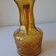 Amber glass carafe, brutalist style, Italy, 1970s.
