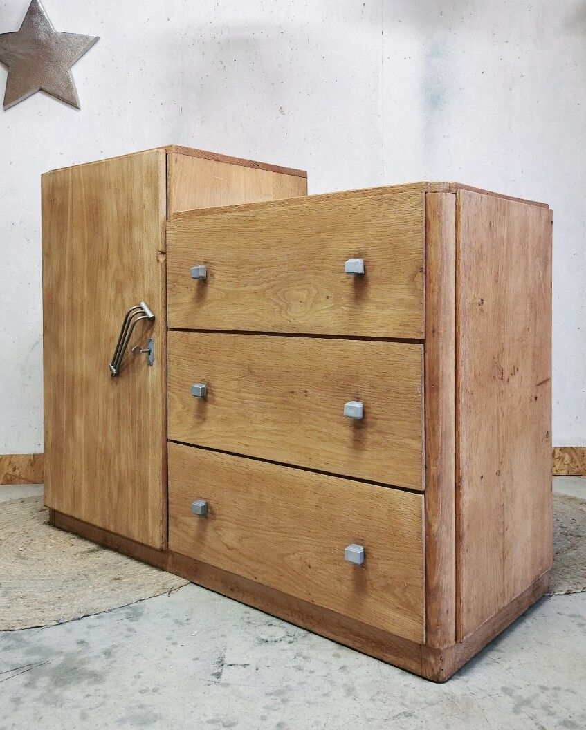 Asymmetrical art deco dresser